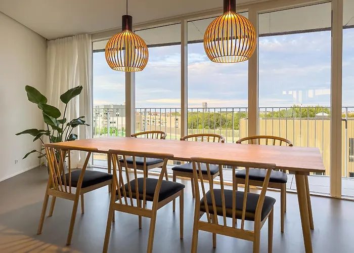 Daire Exclusive Penthouse With Sunset Views Kopenhag